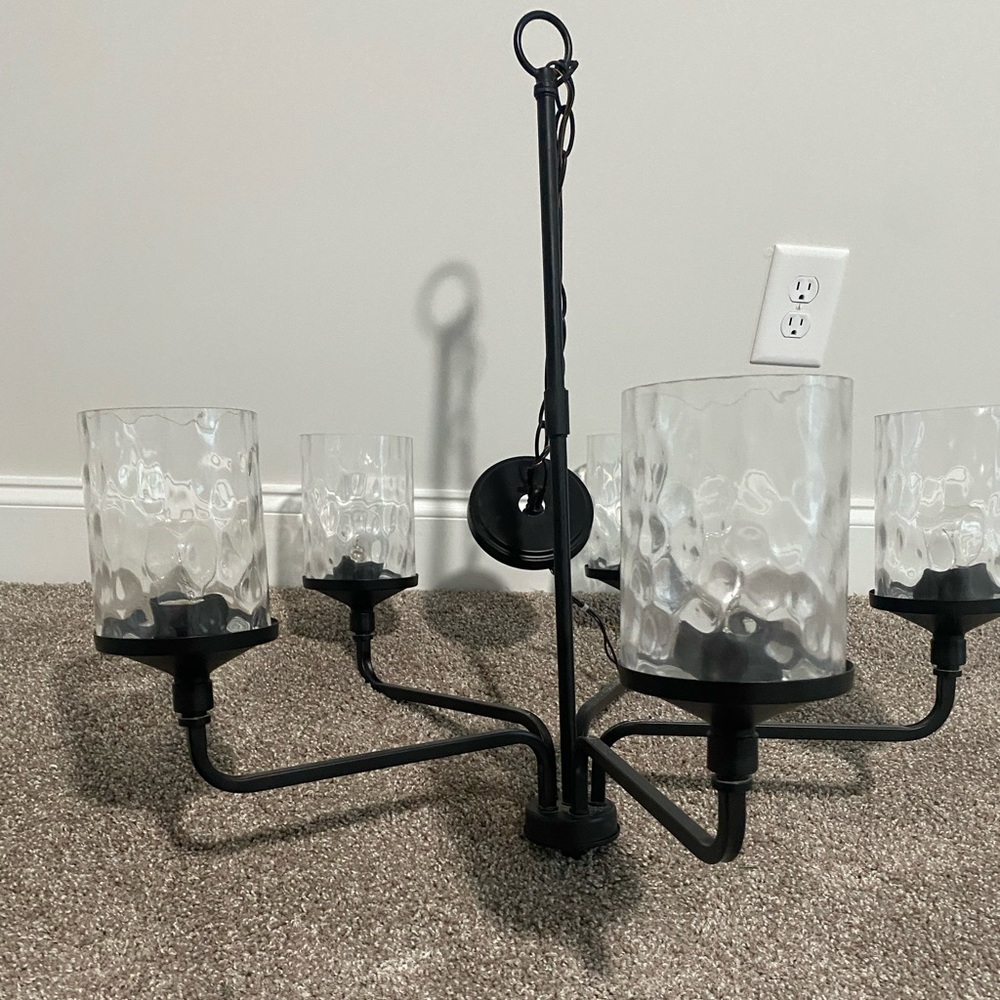 Black chandelier - Picture 2 of 4
